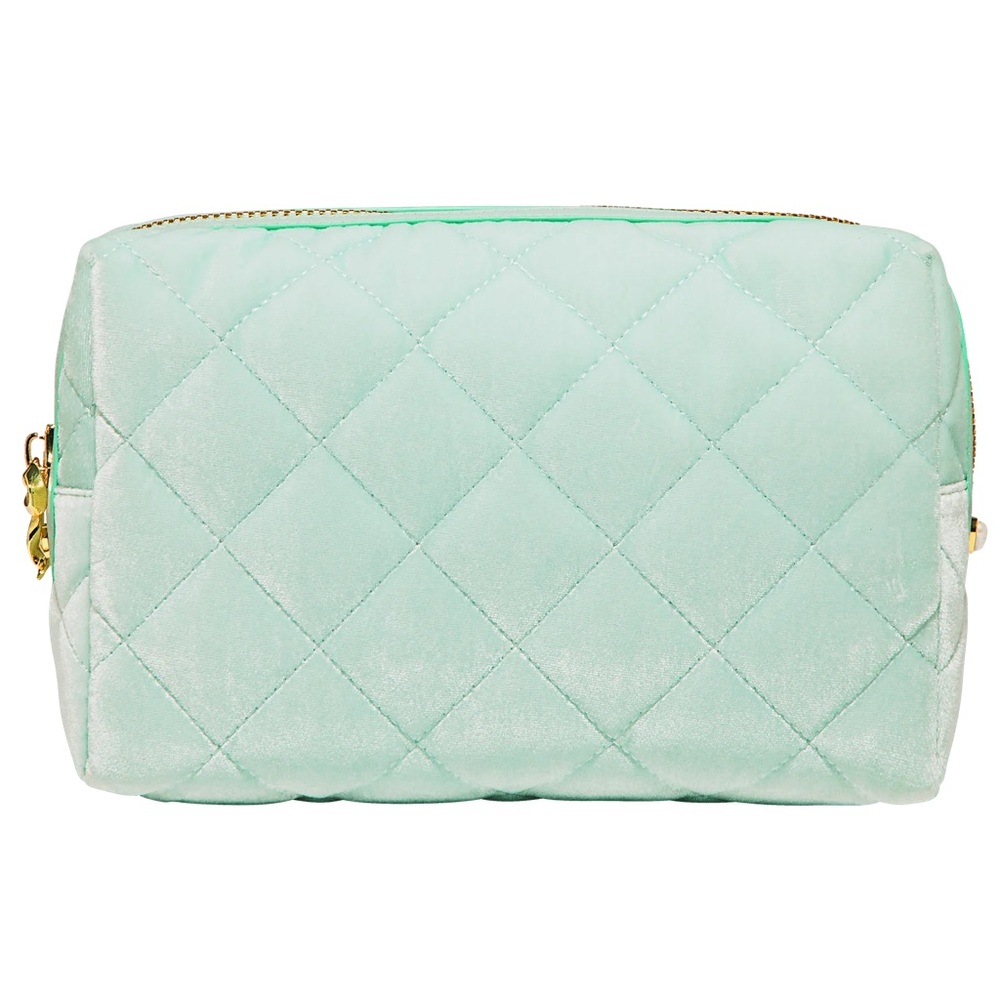 Stoney clover lane quilted pouch velvet mint nwt